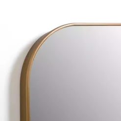 Kirklands Home Antique Brass Nouveau Wide Arch Wall Mirror