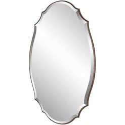 Clearance Kirklands Home Antique Bronze Curved Wall Mirror