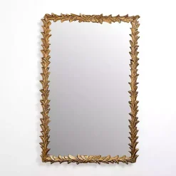 Online Kirklands Home Antique Bronze Leaf Frame Wall Mirror