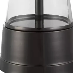 Hot Kirklands Home Antique Dark Nickel Cone Base Table Lamp Gray