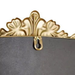 Discount Kirklands Home Antique Gold Metal Baroque Arch Wall Mirror