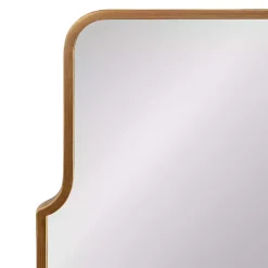 Hot Kirklands Home Antique Gold Metal Wide Arched Wall Mirror