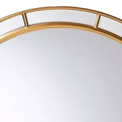 Best Kirklands Home Antique Goldleaf Round Wall Mirror