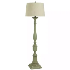 Hot Kirklands Home Antique Bourgault Floor Lamp Green