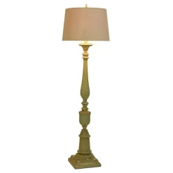 Hot Kirklands Home Antique Bourgault Floor Lamp Green
