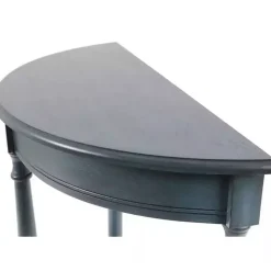 Clearance Kirklands Home Antique Navy Half Round Console Table Blue