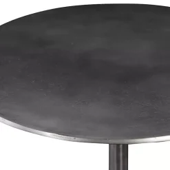 Kirklands Home Antique Nickel Round Tripod Accent Table Gray