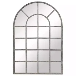 Best Kirklands Home Antique Rustic Arch Windowpane Mirror