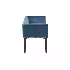 Outlet Kirklands Home Antique Sapphire Low Back Upholstered Bench Blue