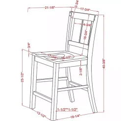 Online Kirklands Home Antique White & Ash Brown 2-pc. Counter Stool Set