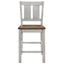 Clearance Kirklands Home Antique White & Dark Brown 2-pc. Counter Stool Set