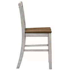Clearance Kirklands Home Antique White & Dark Brown 2-pc. Counter Stool Set
