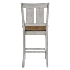 Clearance Kirklands Home Antique White & Dark Brown 2-pc. Counter Stool Set