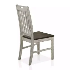 Sale Kirklands Home Antique Slatted Back Dining Chairs, Set of 2 White