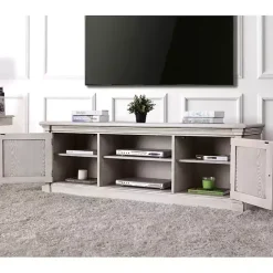 Clearance Kirklands Home Antique Wood Farmhouse Media Cabinet White
