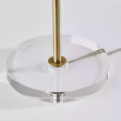 New Kirklands Home Antiqued Brass Dome Shade Table Lamp Gold