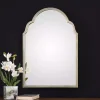 New Kirklands Home Antiqued Silver Champagne Arched Mirror
