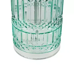 Kirklands Home Aqua Textured Glass Luxuria Table Lamp Blue