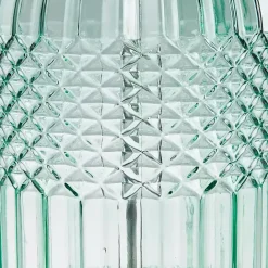 Kirklands Home Aqua Textured Glass Luxuria Table Lamp Blue