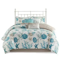 Best Kirklands Home Aqua Coastal 7-pc. King Comforter Set