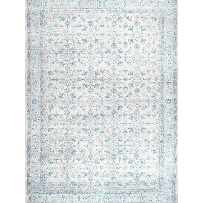 Hot Kirklands Home Aqua Rio Vintage Area Rug, 5x7 Blue
