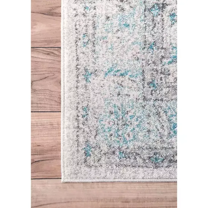 Hot Kirklands Home Aqua Rio Vintage Area Rug, 5x7 Blue