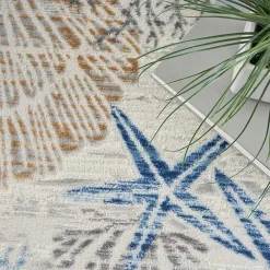 Sale Kirklands Home Aquamarine Starfish Coastal Area Rug, 5x7