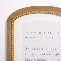 Discount Kirklands Home Arched Proverbs Verse Beaded Wall Plaque