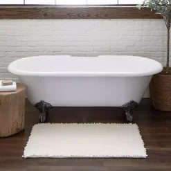 Online Kirklands Home Arctic Lofty Pile Chenille Bath Mat, 34 in. White
