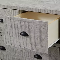 Kirklands Home Arden Wood 5-Drawer Chest Gray