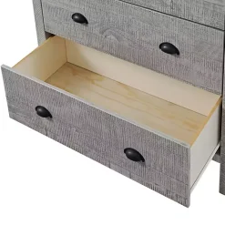 Kirklands Home Arden Wood 5-Drawer Chest Gray