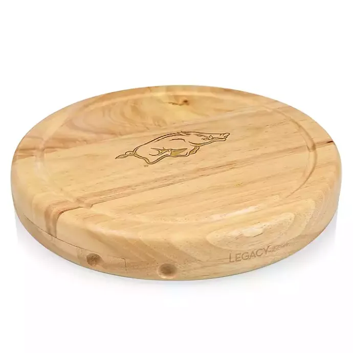 Best Kirklands Home Arkansas Razorbacks Cheese Board and Tool Set Tan