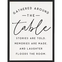 Outlet Kirklands Home Around the Table Framed Wall Plaque