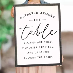 Outlet Kirklands Home Around the Table Framed Wall Plaque