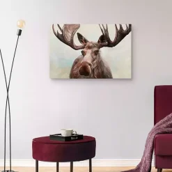 Hot Kirklands Home Artful Moose Canvas Art Print Brown