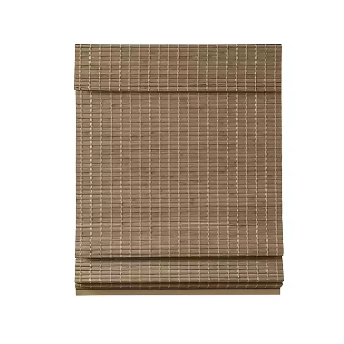 Outlet Kirklands Home Ash Bamboo Light Filtering Roman Shade, 33 in. Brown