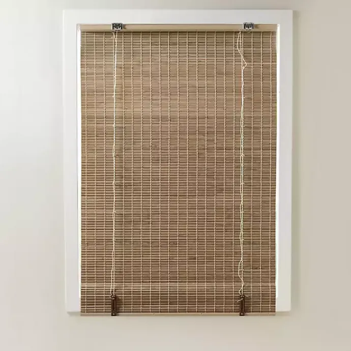 Outlet Kirklands Home Ash Bamboo Light Filtering Roman Shade, 33 in. Brown