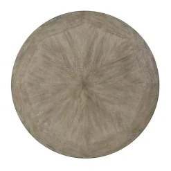 Sale Kirklands Home Ash Round Nailhead Coffee Table Gray