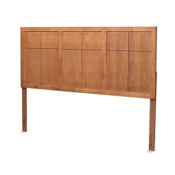 Online Kirklands Home Ash Walnut Wood Panel King Headboard Brown