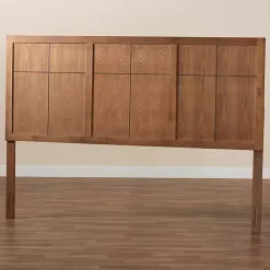 Online Kirklands Home Ash Walnut Wood Panel King Headboard Brown