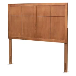 Discount Kirklands Home Ash Walnut Wood Panel Queen Headboard Brown