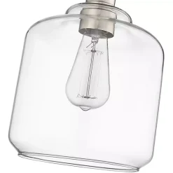 New Kirklands Home Asheville Glass Globe Pendant Light Silver