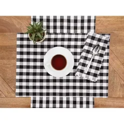 Sale Kirklands Home Ashford Buffalo Check Table Runner Black
