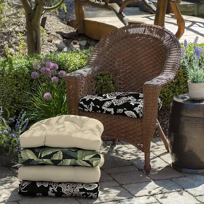 Sale Kirklands Home Ashland Jacobean 2-pc. Outdoor Wicker Cushion Set