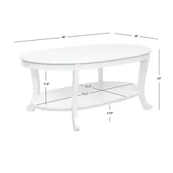 Best Kirklands Home Aubert Wood Coffee Table White