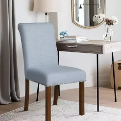 Best Kirklands Home Aubrey Upholstered 2-pc. Dining Chair Set Blue