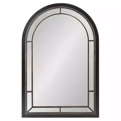 Clearance Kirklands Home Audubon Wood Arch Wall Mirror, 24x36 in. Black