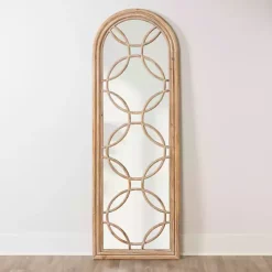 New Kirklands Home Aurora Natural Overlay Leaner Mirror