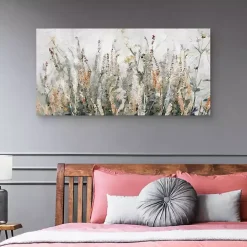 Outlet Kirklands Home Autumn Breeze Canvas Art Print, 48x24 in. Gray