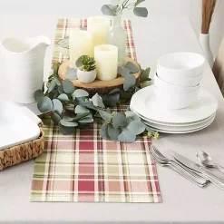 Discount Kirklands Home Autumn Harvest Plaid Table Runner